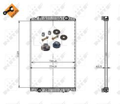  509698 - RADIADOR ALU BRAZED IVECO STRALIS 0