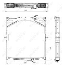  509702 - RADIADOR ALU BRAZED VOLVO FH 93-