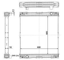  509713 - RADIADOR ALU BRAZED MERCEDES CITARO