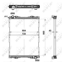  509743 - RADIADOR ALU BRAZED SCANIA P 04-