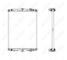 Nrf 509745 - RADIADOR ALU BRAZED DAF LF55 01-