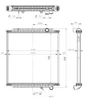  509798 - RADIADOR ALU BRAZED RVI PREMIUM 2 V