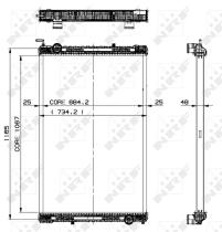 Nrf 509885 - RADIADOR ALU BRAZED NEOPLAN BUS