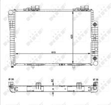 Nrf 51281 - RADIADOR ALU BRAZED MERCEDES C200 9