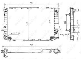  51317 - RADIADOR ALU BRAZED AUDI 100 90-