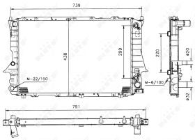  51319 - RADIADOR ALU MECHAN AUDI 100 90-