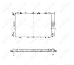 Nrf 51320 - RADIADOR ALU BRAZED AUDI 100 90-