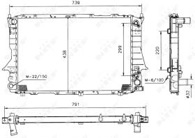  51321 - RADIADOR ALU BRAZED AUDI 100 90-