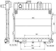 Nrf 51336 - RADIADOR BMW SERIE 3 E30 316 1.6/31