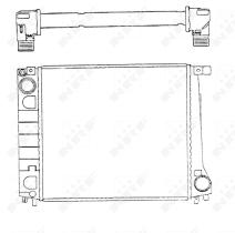 Nrf 51349 - RADIADOR ALU BRAZED BMW 320I 85-