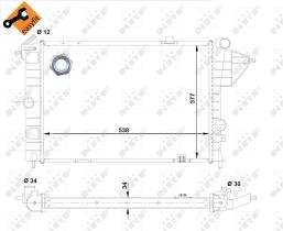 Nrf 513508 - RADIADOR ALU BRAZED OPEL VAUXHALL C