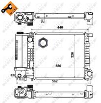 Nrf 51351 - RADIADOR ALU BRAZED BMW 316I 83-