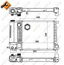 Nrf 51352 - RADIADOR ALU BRAZED BMW 316I 87-