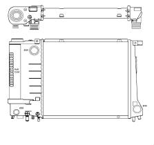 Nrf 51357 - RADIADOR ALUMINIO BMW