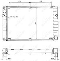 Nrf 51366 - RADIADOR ALU BRAZED PORSCHE 944 85-