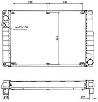 Nrf 51367 - RADIADOR ALU BRAZED PORSCHE 968 91-