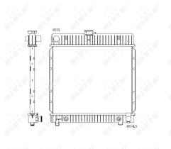 Nrf 514250 - RADIADOR ALU BRAZED MERCEDES 200 76