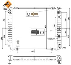 Nrf 514782 - RADIADOR ALU BRAZED VOLVO 240 78-