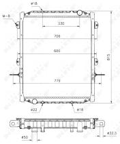Nrf 51533 - RADIADOR ALU BRAZED MAN BUS