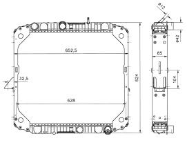 Nrf 51561 - RADIADORES TRUCK MERCEDES LK/LN2 84