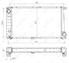 Nrf 51568 - RADIADOR ALU BRAZED BMW 318D 94-