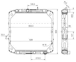 Nrf 51574 - RADIADOR ALU BRAZED MERCEDES LK/LN2