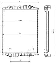 Nrf 51575 - RADIADOR KASSBOHRER BUS
