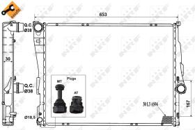 Nrf 51580 - RADIADOR ALU BRAZED BMW 316I 98-