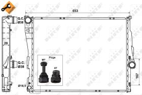 Nrf 51582 - RADIADOR ALU BRAZED BMW 316I 98-