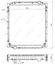 Nrf 51590 - RADIADOR ALU BRAZED MAN L2000 93-