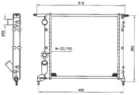Nrf 516263 - RADIADOR RENAULT CLIO 1.4 RN/RT/T 1