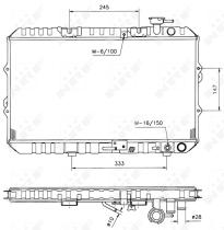 Nrf 516354 - RADIADOR CU HONDA CIVIC 84-