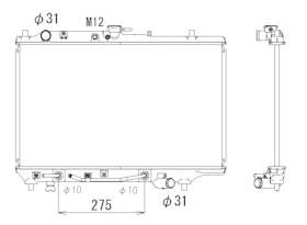 Nrf 516521 - RADIADOR MAZDA 323 89-