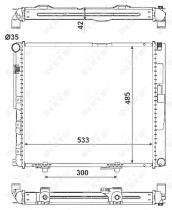 Nrf 516572 - RADIADOR ALU BRAZED MERCEDES 200D-3