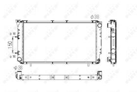 Nrf 516671 - RADIADOR ALU BRAZED SUBARU LEGACY 8