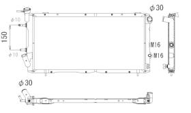 Nrf 516672 - RADIADOR SUBARU TURBO 1.8 XT