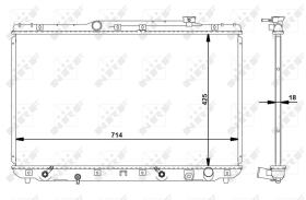  516721 - RADIADOR ALU BRAZED TOYOTA CAMRY 91