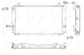 Nrf 516860 - RADIADOR ALU BRAZED NISSAN SUNNY 86