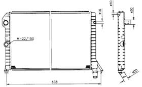 Nrf 516990 - RADIADOR VOLVO 440 88-