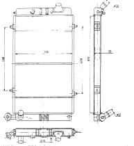 Nrf 517129 - RADIADOR PEUGEOT 309 1.1/1,4/1,6/1,