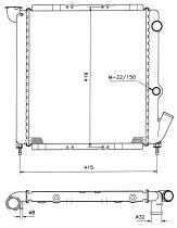 Nrf 517340 - RADIADOR RENAULT EXPRESS/EXTRA/R 9-