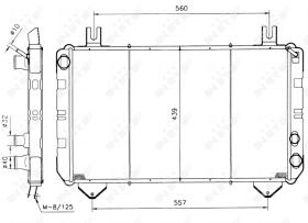 Nrf 517367 - RADIADOR CU FORD TRANSIT 100 77-