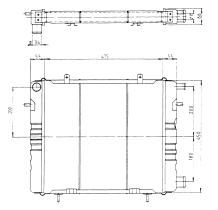 Nrf 517504 - RADIADOR OPEL ASCONA B 2.0D