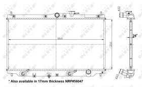 Nrf 517722 - RADIADOR ALU BRAZED HONDA ACCORD 90