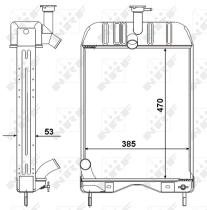 Nrf 51895 - RADIADOR ALU BRAZED MF 20B/E/F/30E/