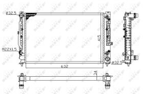 Nrf 519504A - RADIADOR ALU MECHAN AUDI A4 94-
