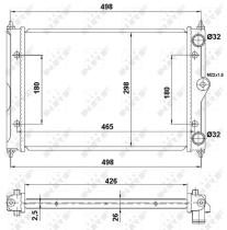 Nrf 519505 - RADIADOR ALU MECHAN VW POLO 82-