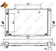 Nrf 519509 - RADIADOR ALU BRAZED VOLVO 850 91-