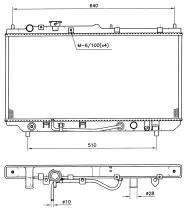 Nrf 519511 - RADIADOR MAZDA 323 1.5 +/- AUT +/
