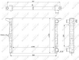 Nrf 519523 - RADIADOR ALU MECHAN FORD GALAXY/VW